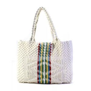 Antonello Tedde Telti Stripe Ivory Tote
